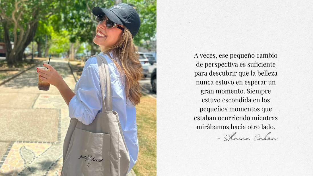 La diferencia entre vivir la vida y darte cuenta de que la estás viviendo por Shaina Cabán