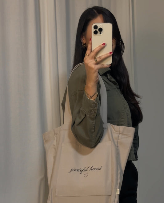 The Grateful Tote Beige