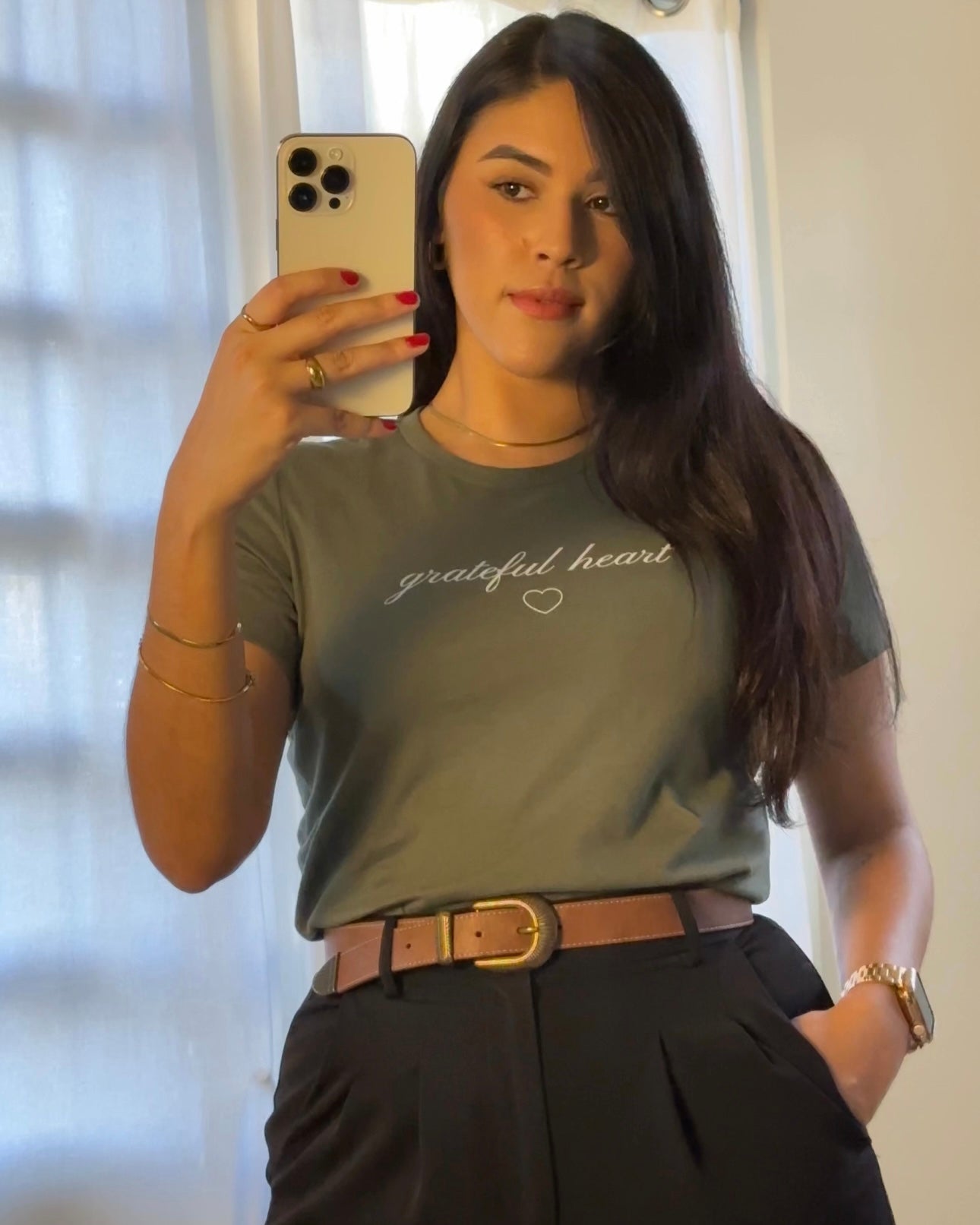 The Grateful Tee Olive Green