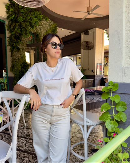 In My Skin Oversized Cropped Tee